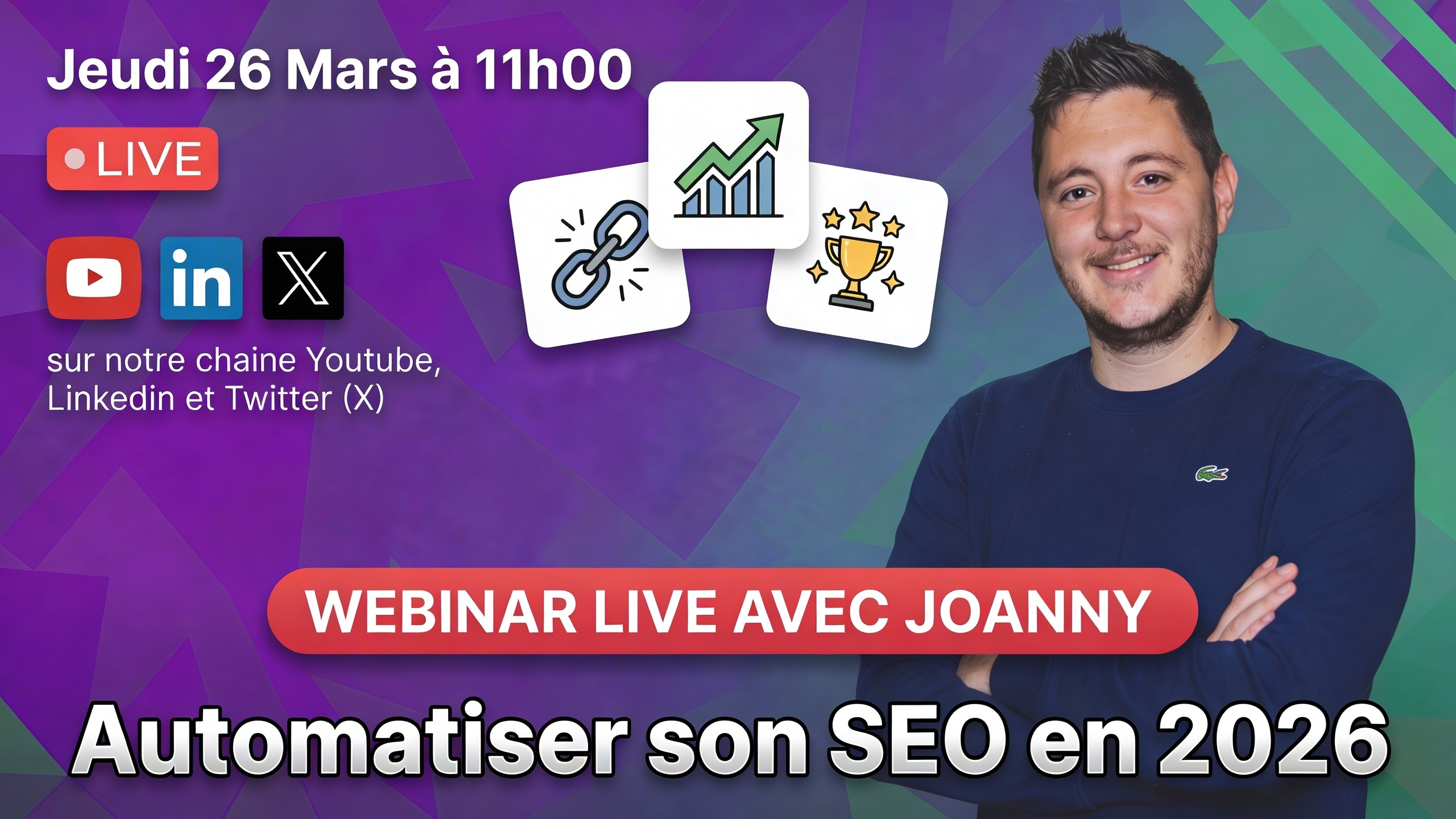 Automatiser son SEO en 2026 — avec Joanny Thevenin