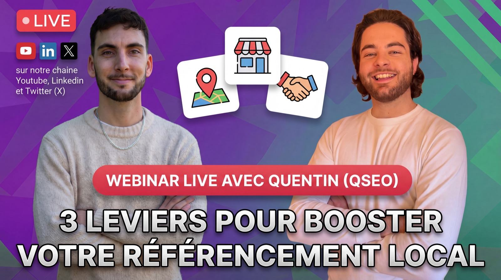 Webinar Linkuma sur la création de contenu et le SEO local avec Quentin Saboureau (QSEO)